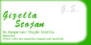 gizella stojan business card