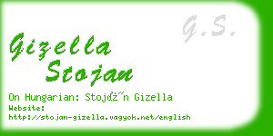 gizella stojan business card